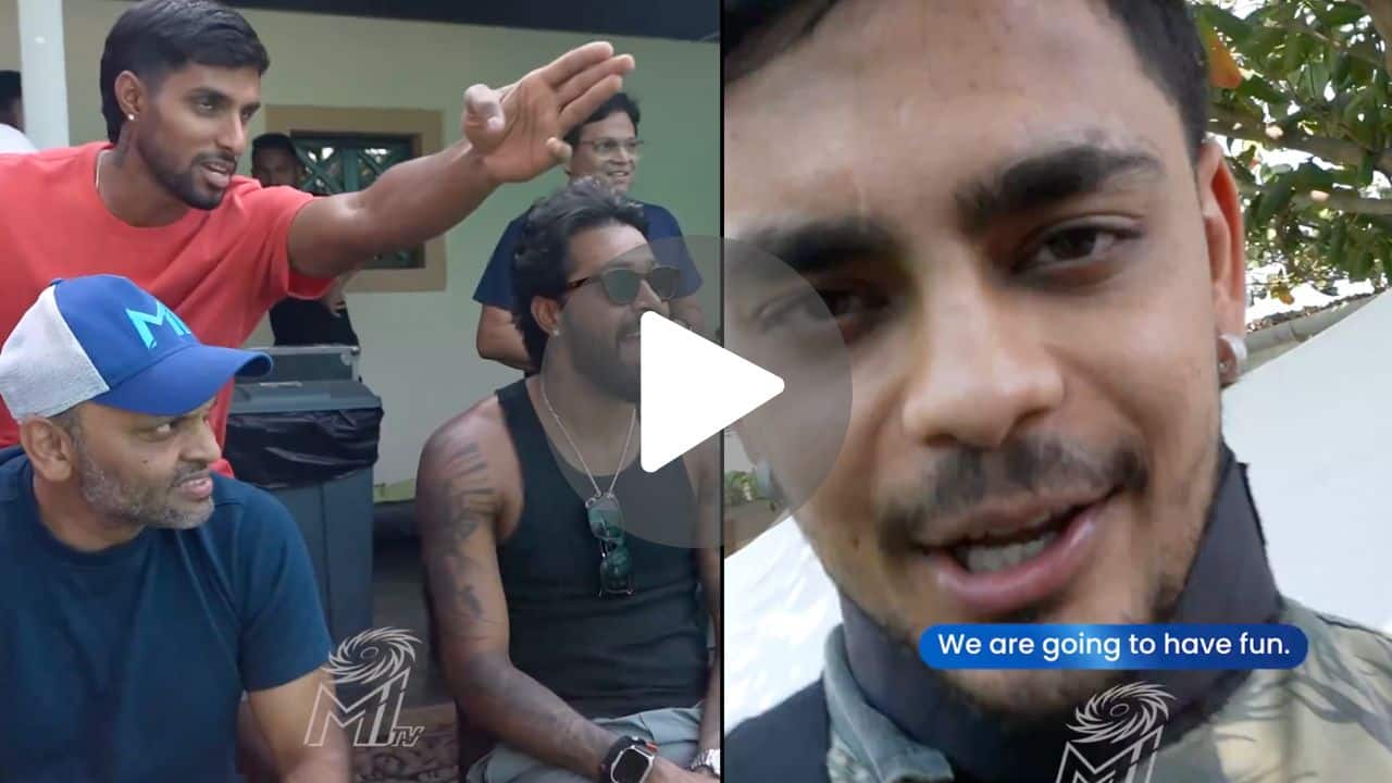 [Watch] Hardik Pandya Celebrates Holi With MI Family After Ahmedabad Defeat